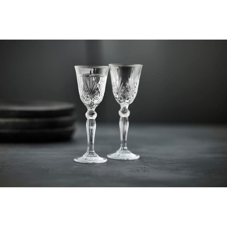 Lyngby Brandyglas Aquavit Melodia 4 Stück  