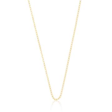 Collier forçat or jaune 750, 1.8mm, 42cm