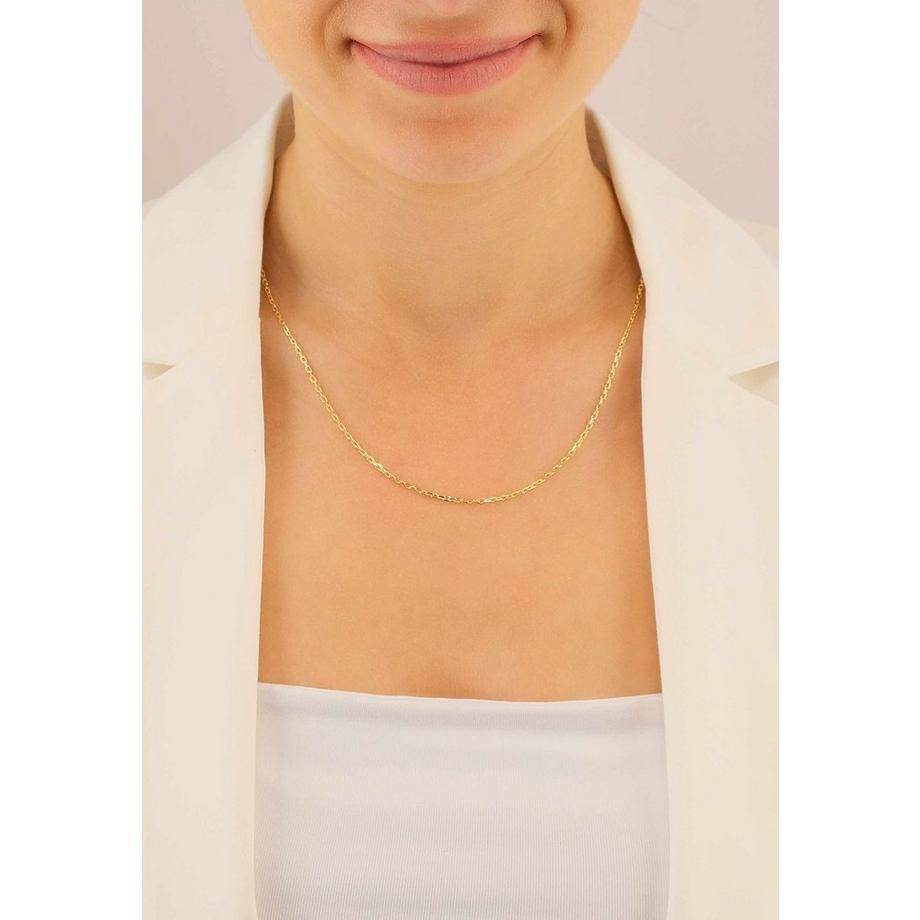 MUAU Schmuck  Collier Anker Gelbgold 750, 1.8mm, 42cm 