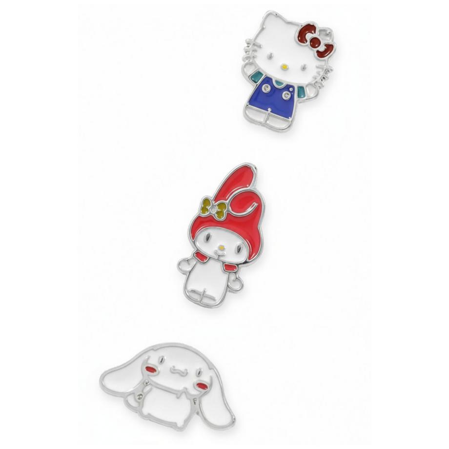 Sanrio  Hello Kitty & Friends 3er OhrRing Set 