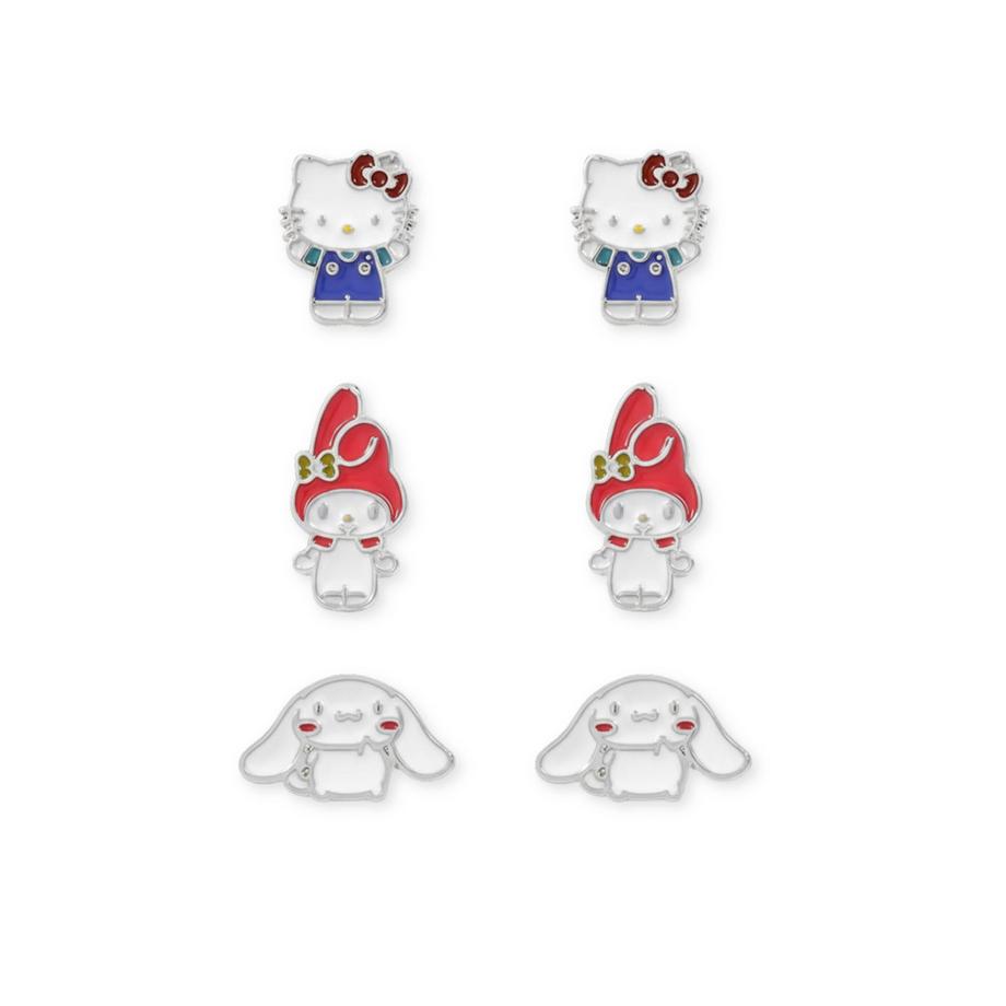 Sanrio  Hello Kitty & Friends 3er OhrRing Set 