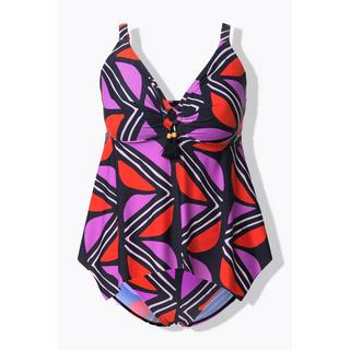 Ulla Popken Tankini Grafischer Druck Softcups Recycelt  