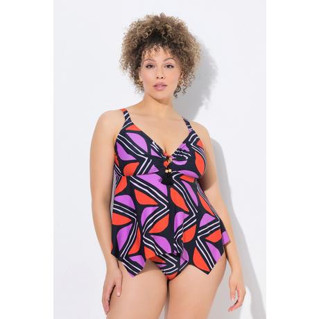 Ulla Popken Tankini Grafischer Druck Softcups Recycelt  