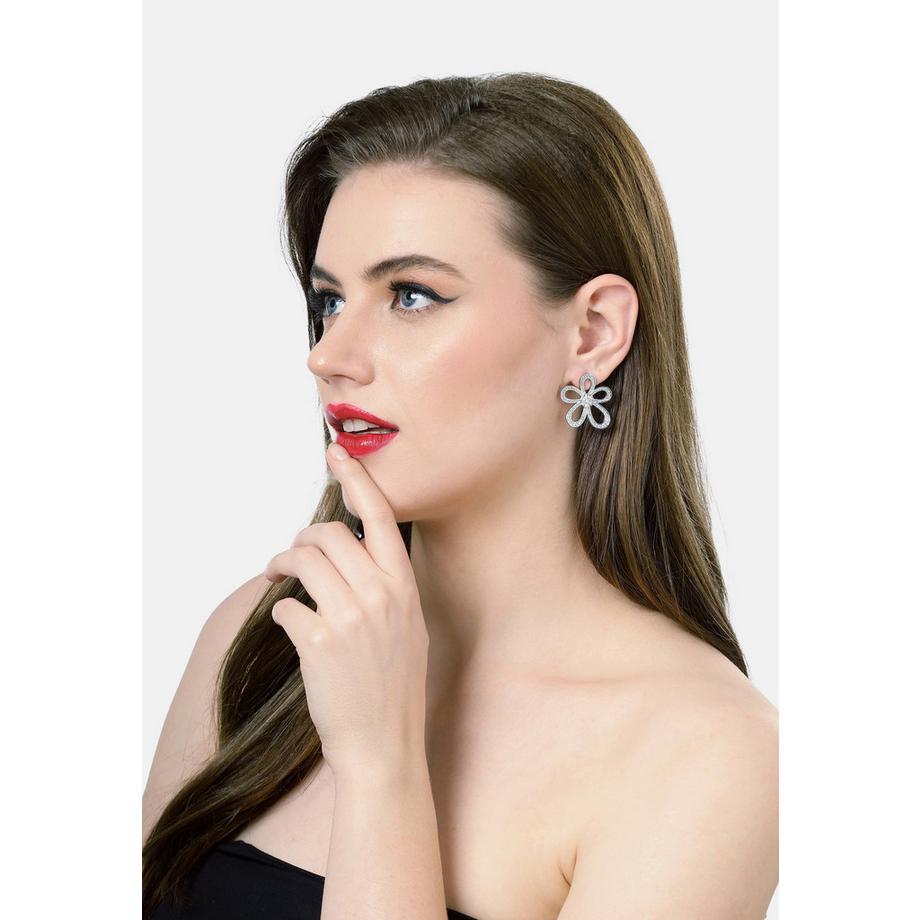 AVANT-GARDE PARIS  Orecchini Floreali Cavi 