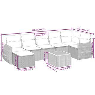 VidaXL Garten sofagarnitur poly-rattan  