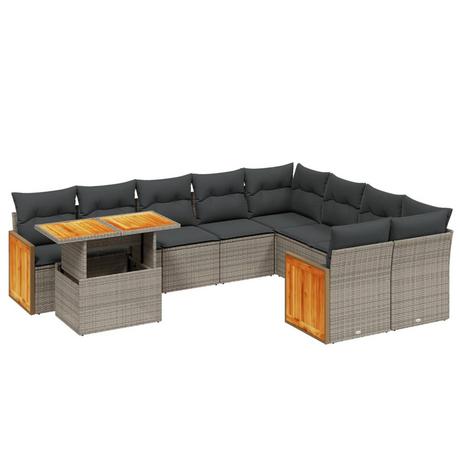 VidaXL Garten sofagarnitur poly-rattan  