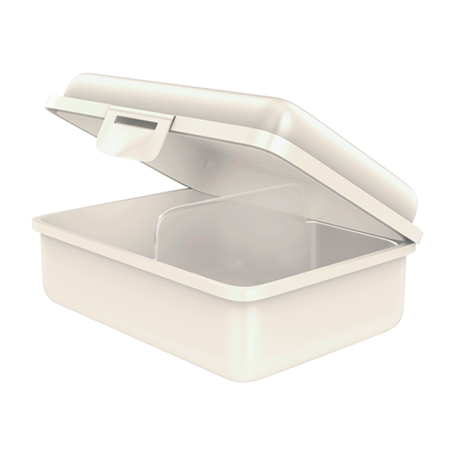 fizzy Fizzii Lunchbox mit Trennfach perlweiss, Eisenbahn  