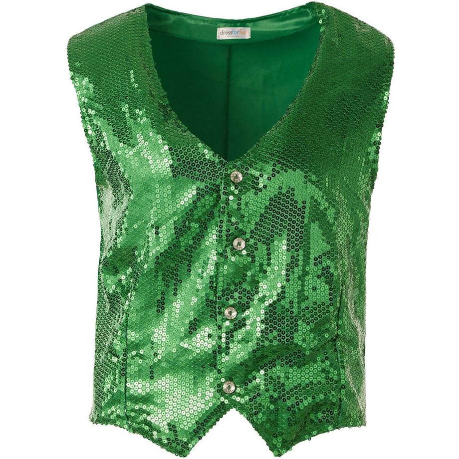 Tectake  Gilè da uomo con paillettes 