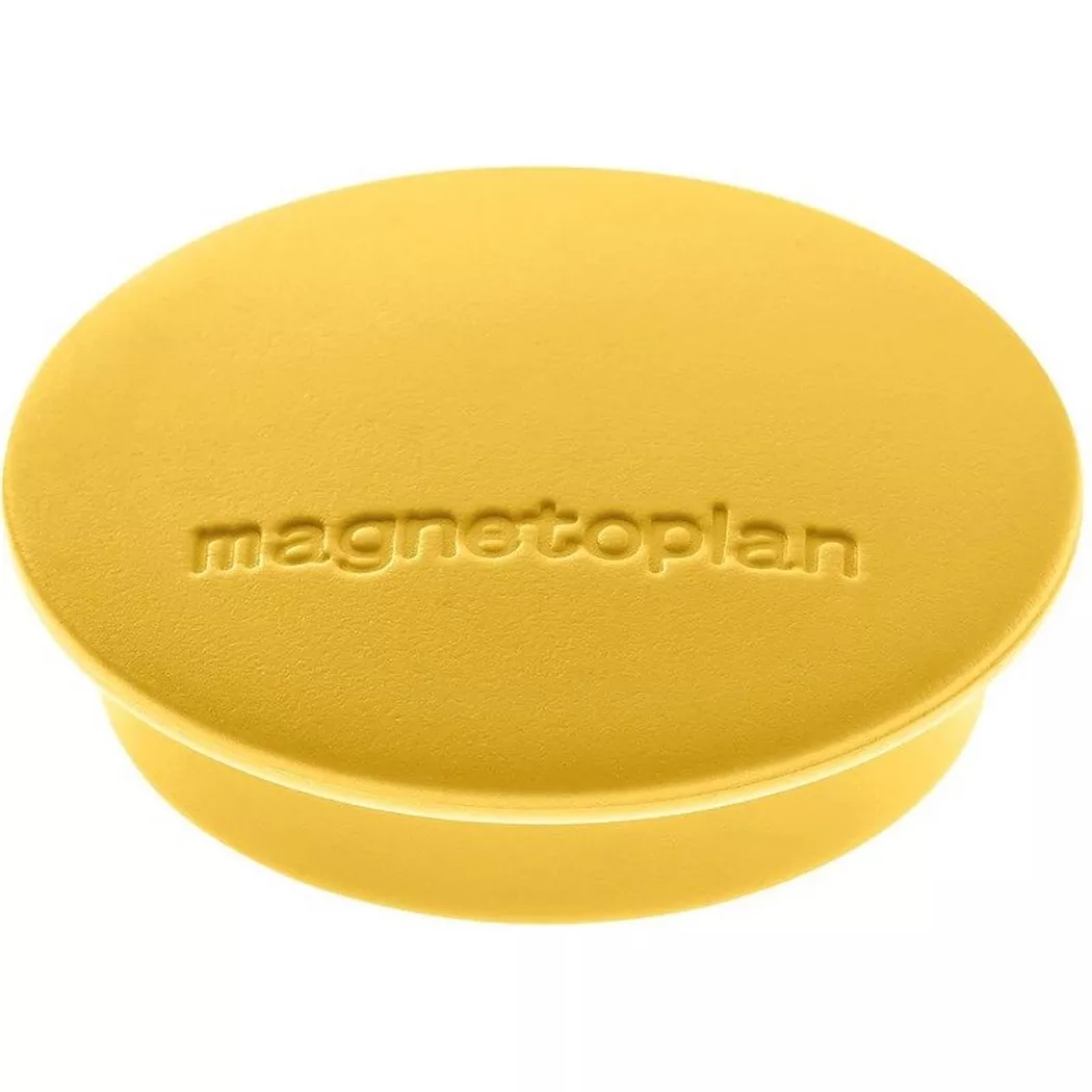 Magnetoplan Magnet Discofix Junior, 10 Stück, gelb