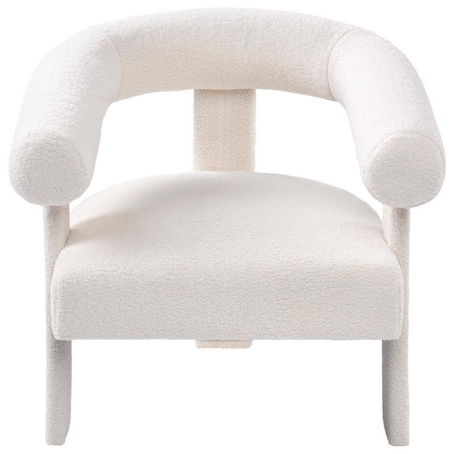 Beliani Fauteuil en Bouclé Rétro ILBRO  