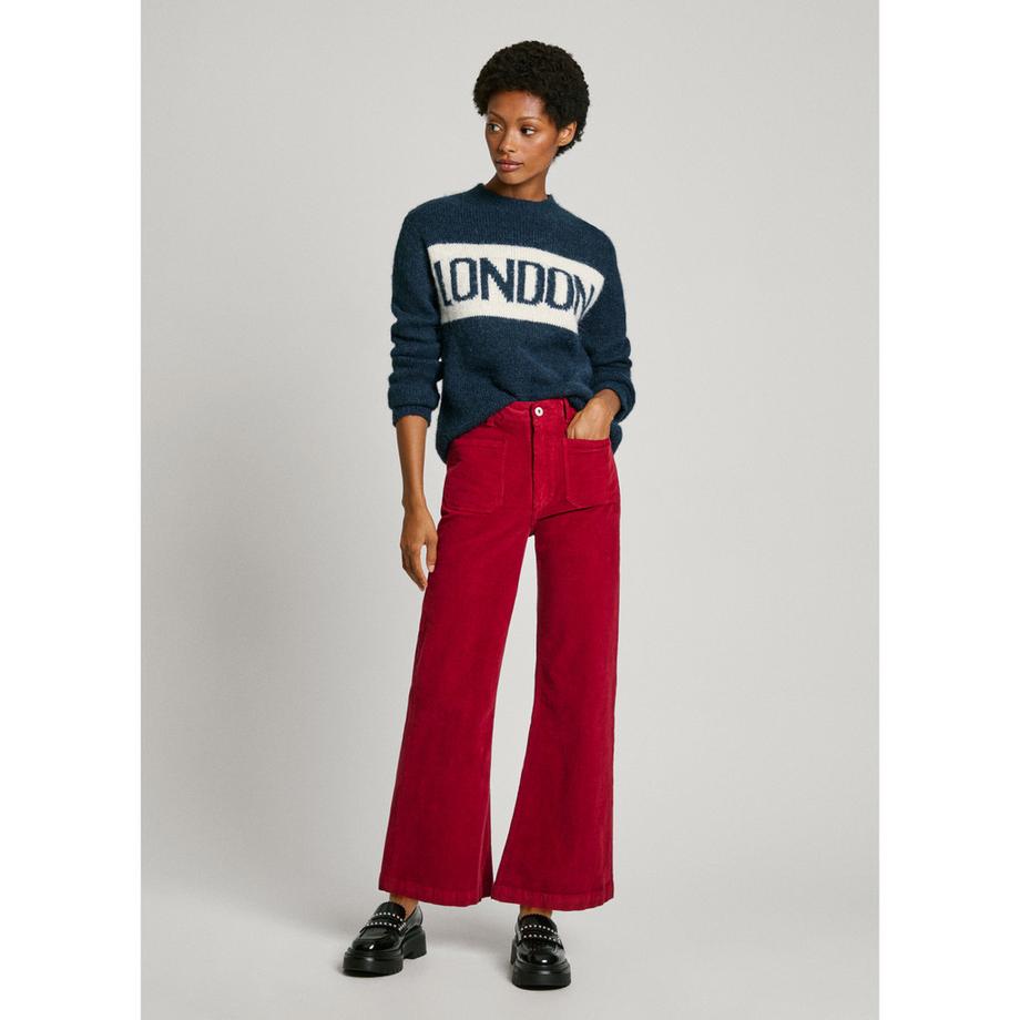 Pepe Jeans London Celia Slim Fit Pantalon en Velours Côtelé  