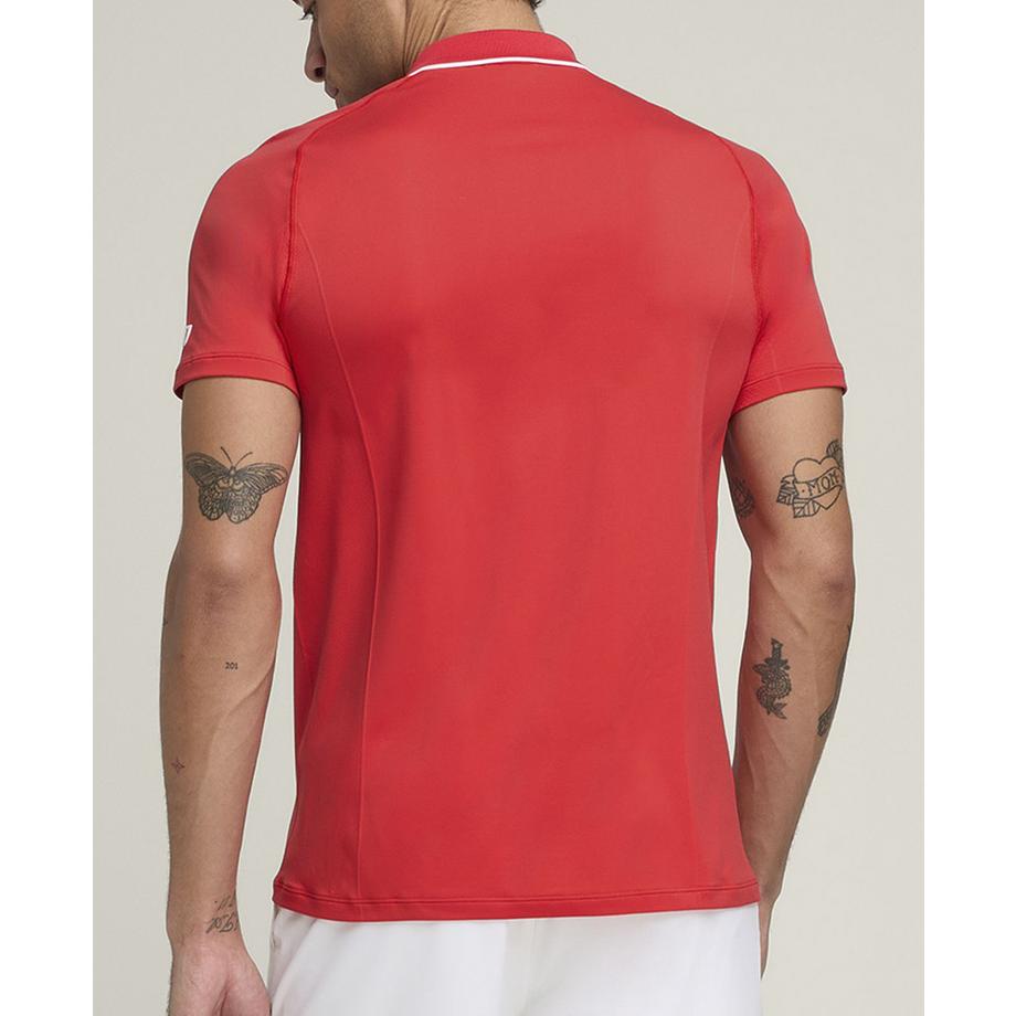 Wilson  Team Seamless Polo 2.0 Homme Rouge 