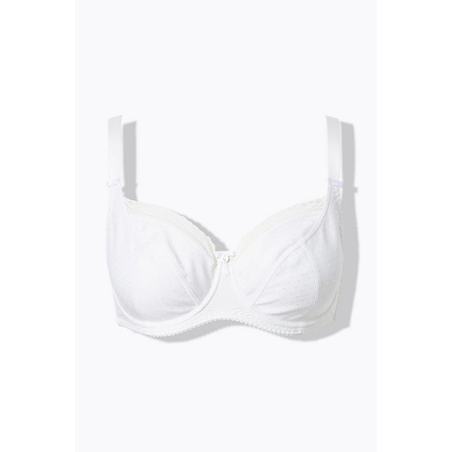 Ulla Popken Soutien-gorge à armatures Jacquard Bordure Dentelle  