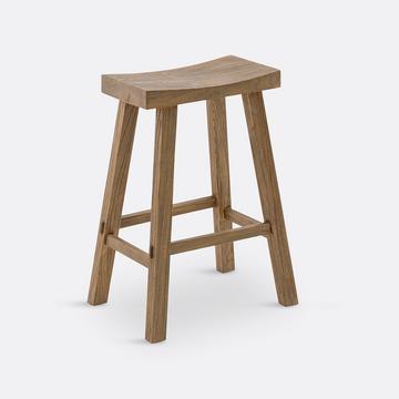 Tabouret de bar en orme massif H65 cm