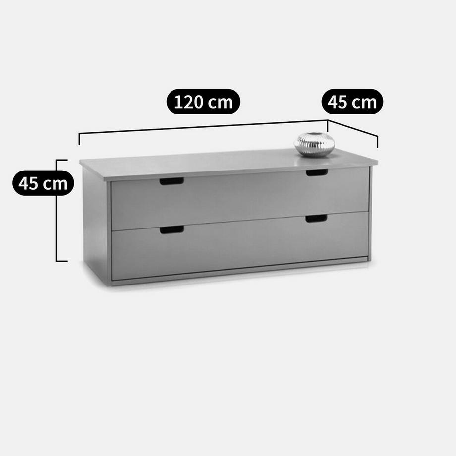 La Redoute Intérieurs Commode 2 tiroirs  