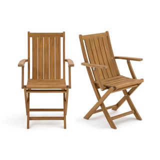 La Redoute Intérieurs Lot de 2 fauteuils de table de jardin  