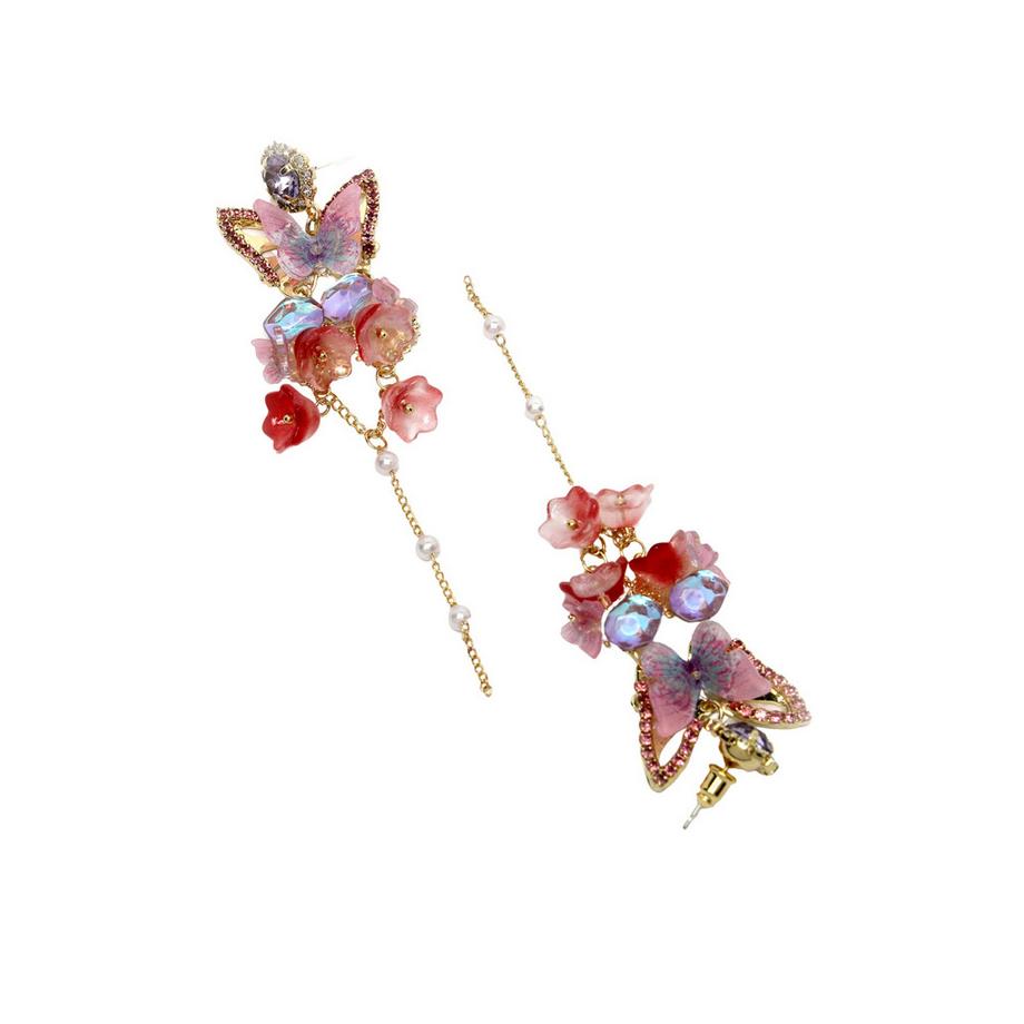 AVANT-GARDE PARIS  Orecchini Lunghi Pendenti Farfalla in Cristallo 