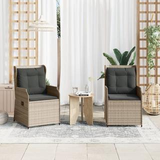 VidaXL Gartensessel verstellbar poly-rattan  