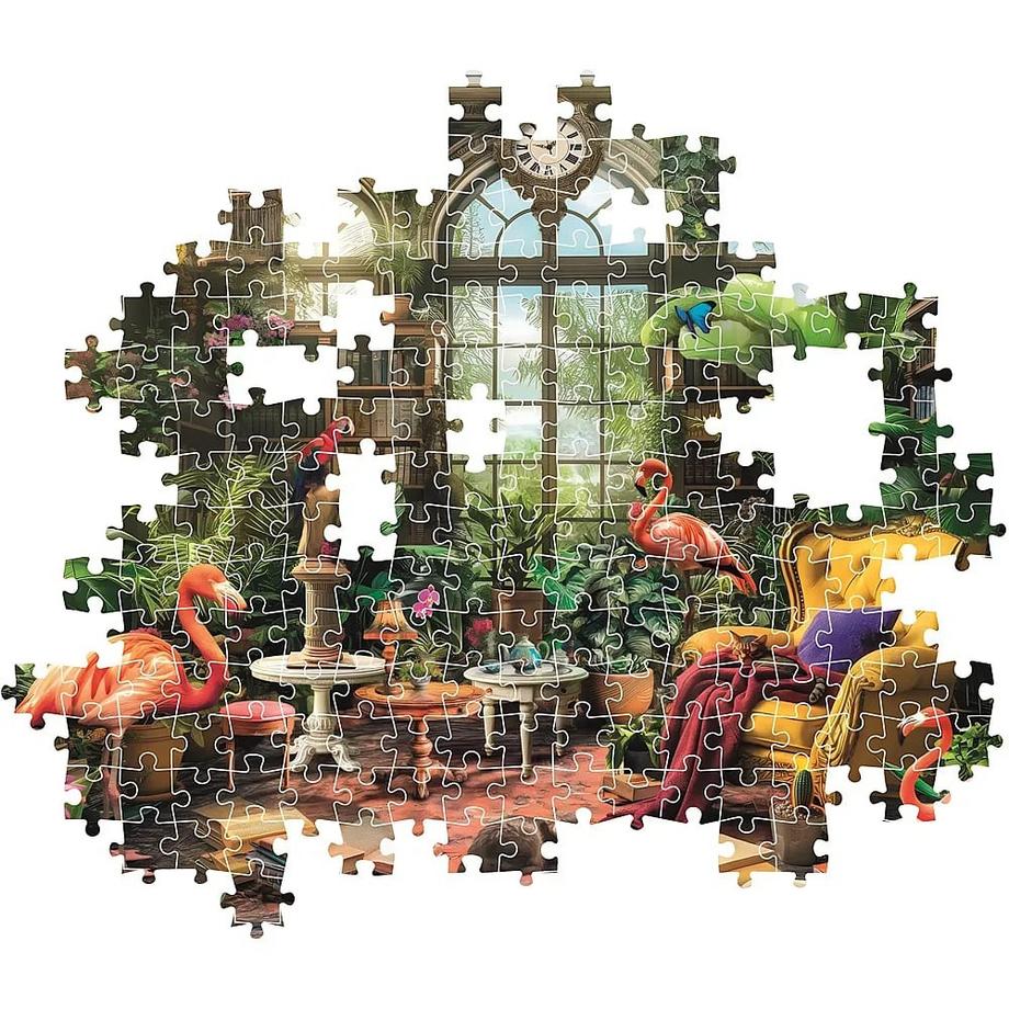Clementoni  Puzzle Die Gewächshaus-Bibliothek (1000Teile) 