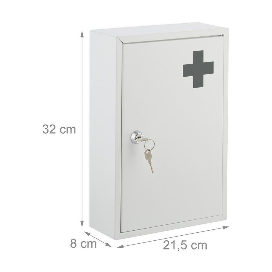 B2X Armadietto per medicinali chiudibile a chiave  