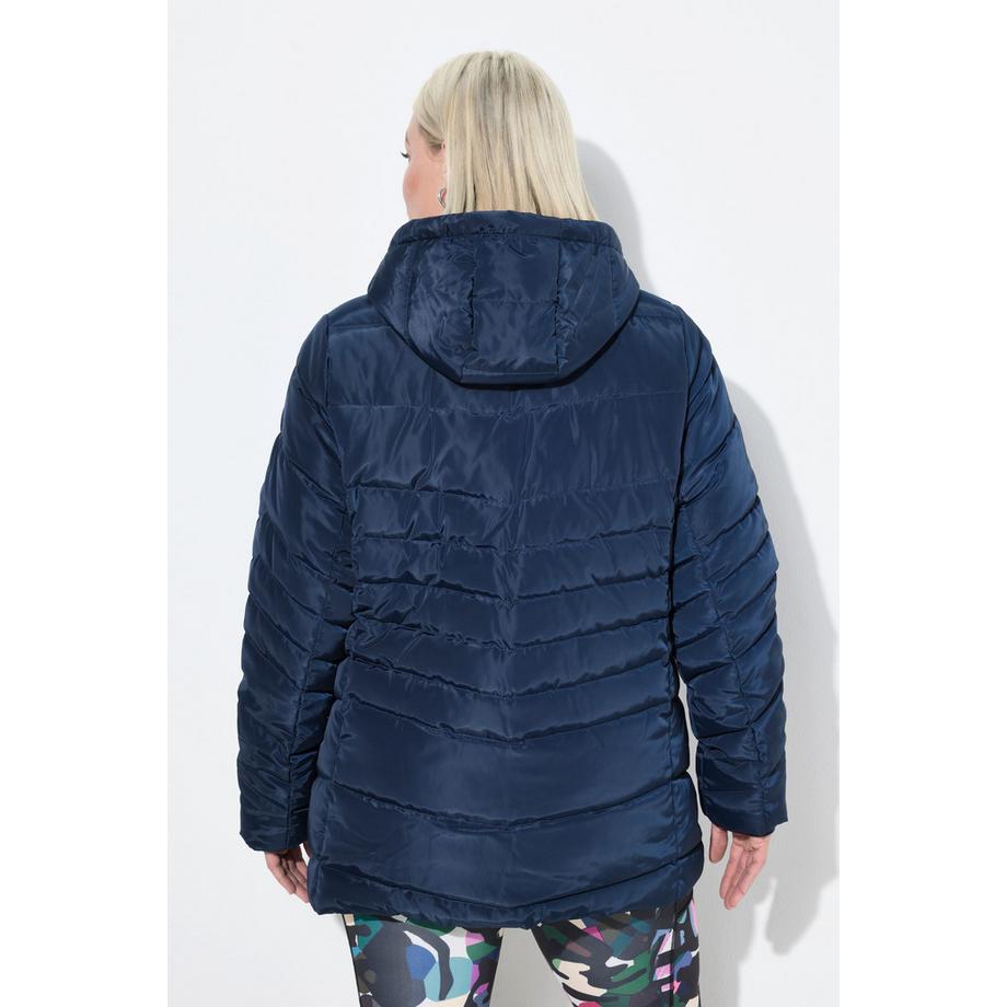 Ulla Popken Steppjacke abnehmbare Kapuze wasserabweisend  