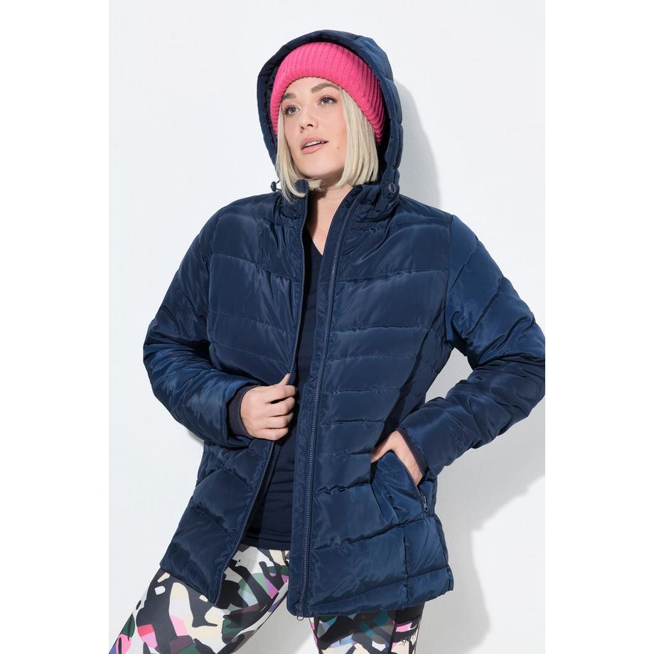 Ulla Popken Steppjacke abnehmbare Kapuze wasserabweisend  