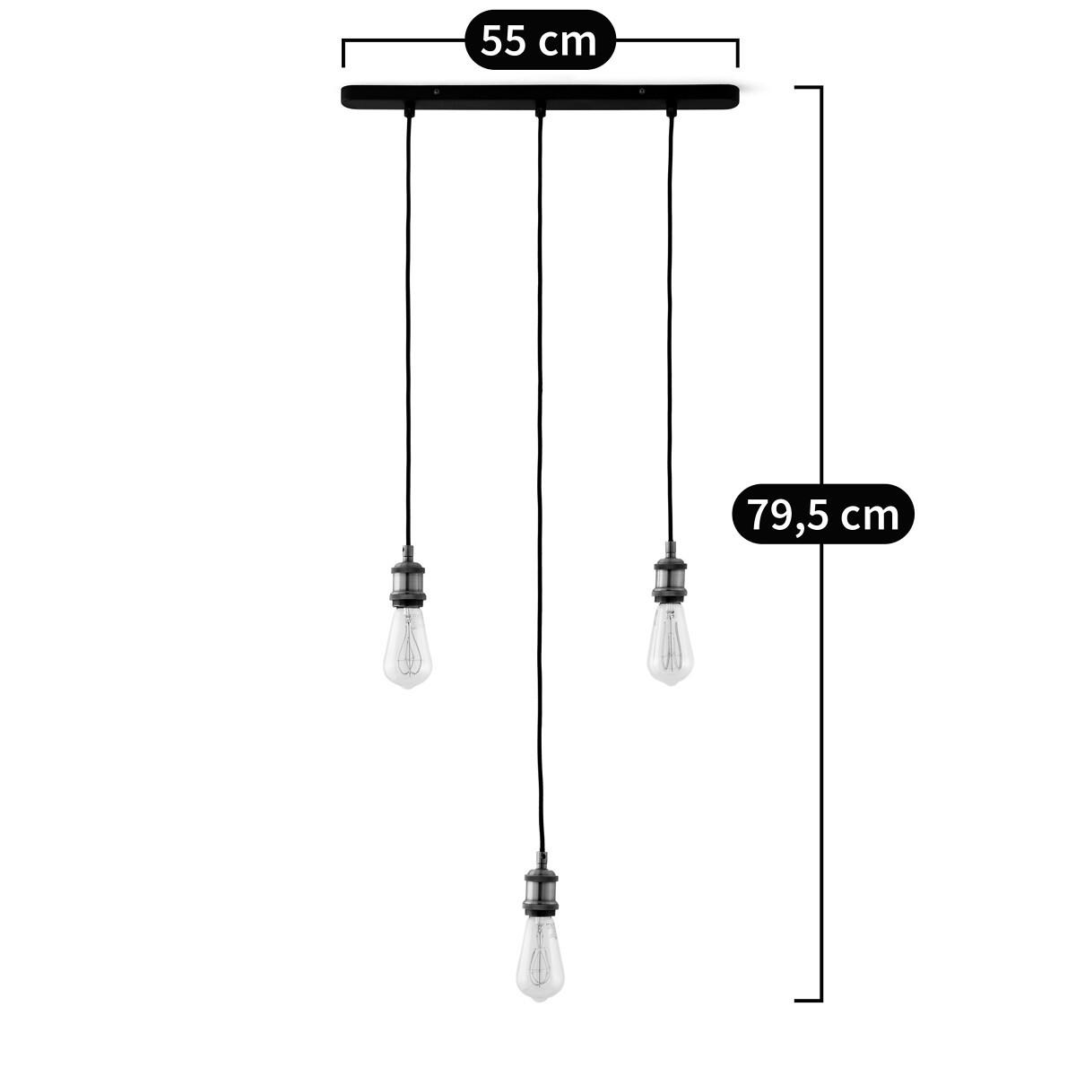 La Redoute Intérieurs Suspension grappe métal fer et tissu  