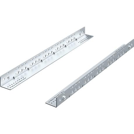 Rittal  Glissières montage fixe, 1 HE, 645 mm 2 pièces 