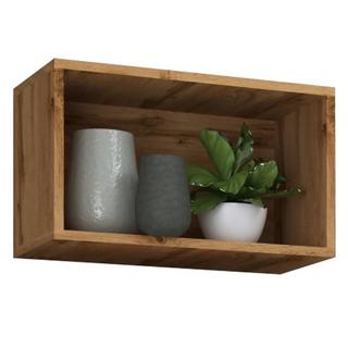 VCM Holzregal hängend | platzsparendes Regal | Maße: H. 30 x B. 50 x T. 28 cm | Elegantes Regal hängend | Aufbewahrungsregal | Bücherregal | Wandboard -  