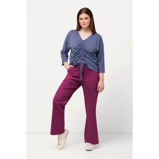 Ulla Popken  Jeans colorati modello Mary in cotone biologico con taglio della gamba ampio 