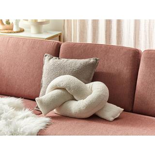 Beliani Coussin en Fourrure synthétique Moderne GLADIOLUS  