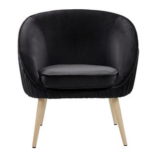 Beliani Fauteuil en Velours Moderne TROMSO  