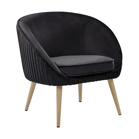 Beliani Fauteuil en Velours Moderne TROMSO  