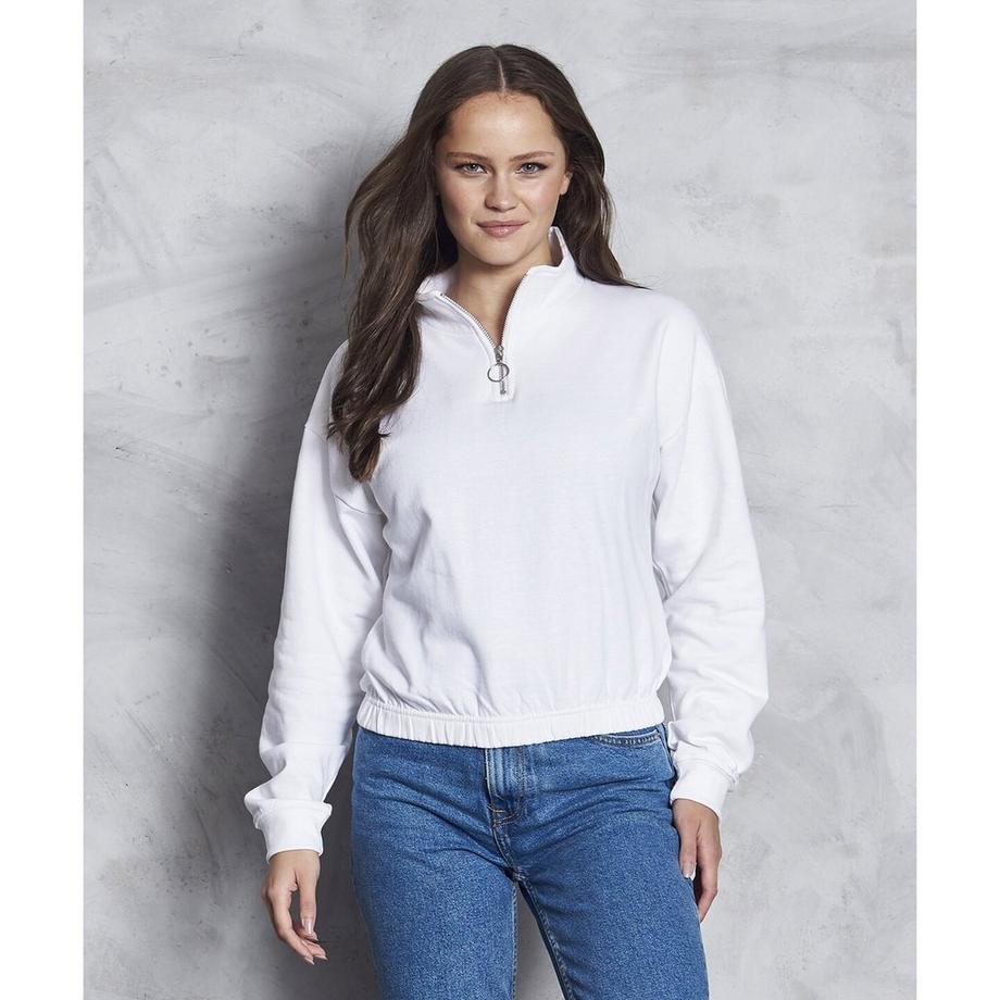 AWDis Felpa Corta Mezza Zip  