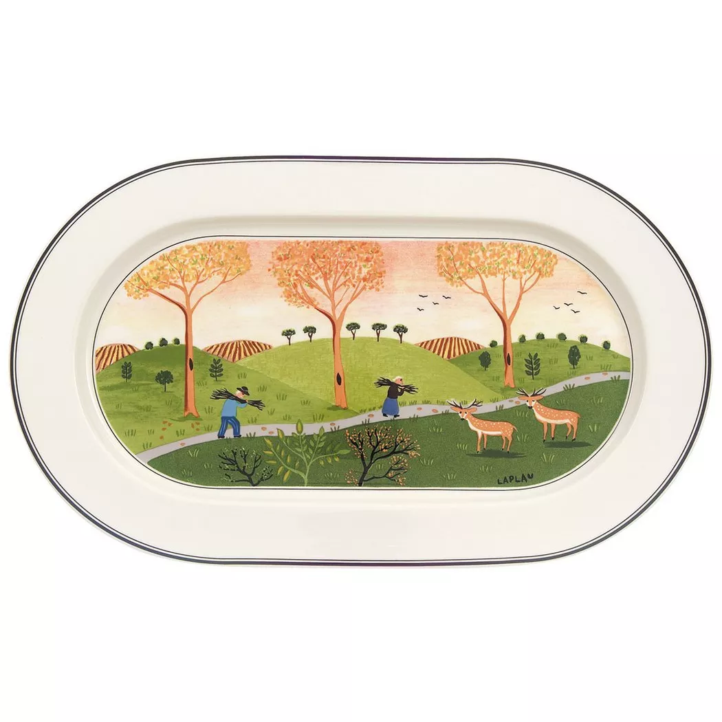 VILLEROY & BOCH DESIGN NAIF PLAT OVALE 34 CM