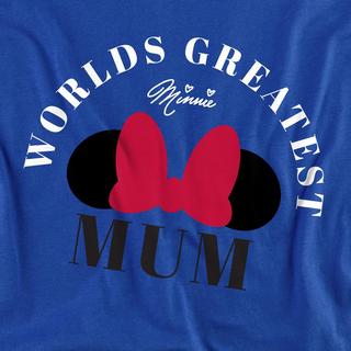 Minnie Mouse World's Greatest Mum T-Shirt Maniche Lunghe  
