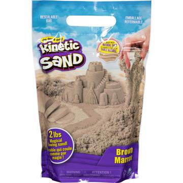 Kinetic Sand , l'originale sabbia modellabile per un gioco sensoriale, marrone, 907 g