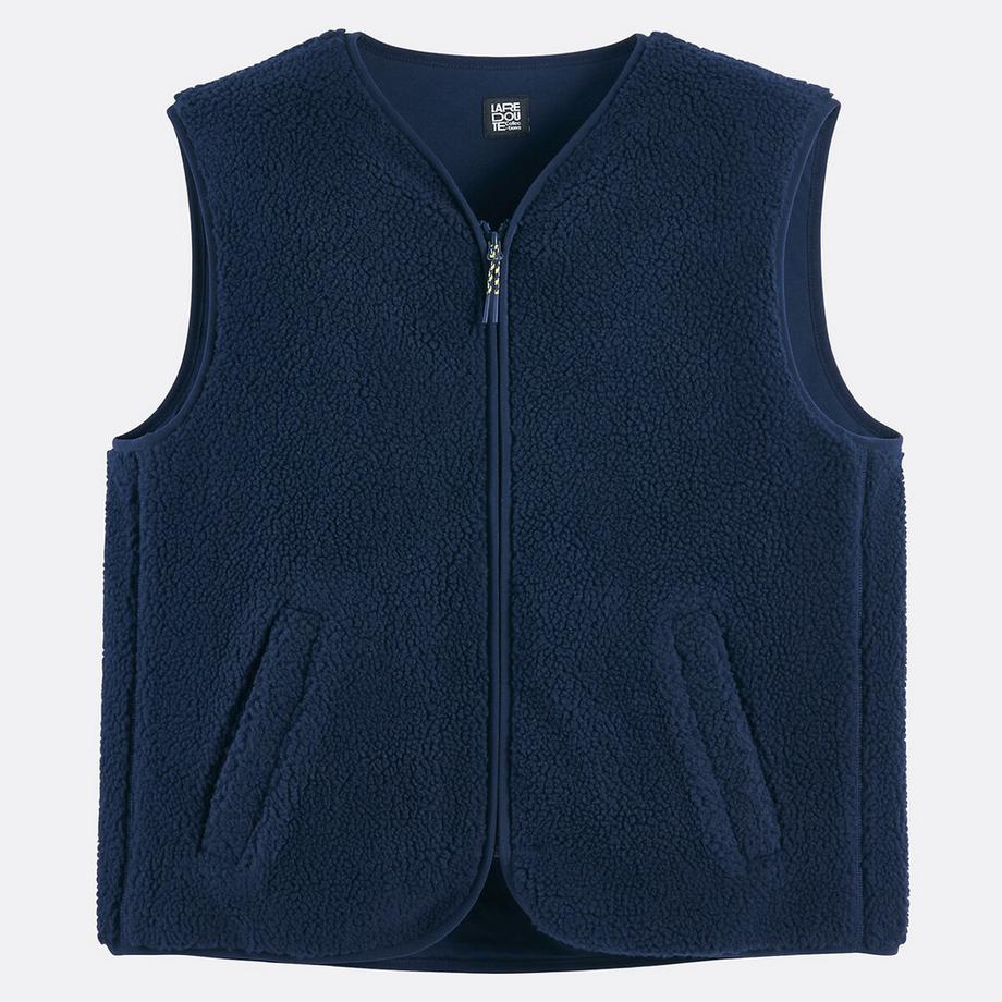 La Redoute Collections Gilet en grosse maille zippé  