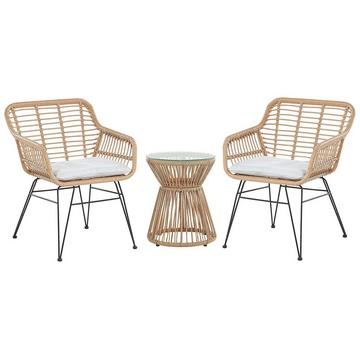 Set bistrot en Rattan sintetico Rustico TRESTINA