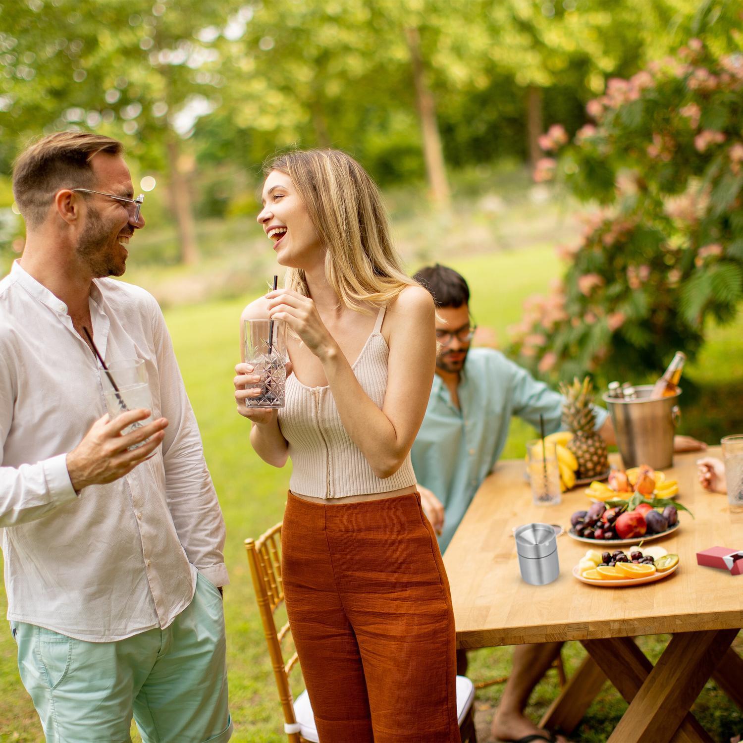 Northix Cendrier avec couvercle  