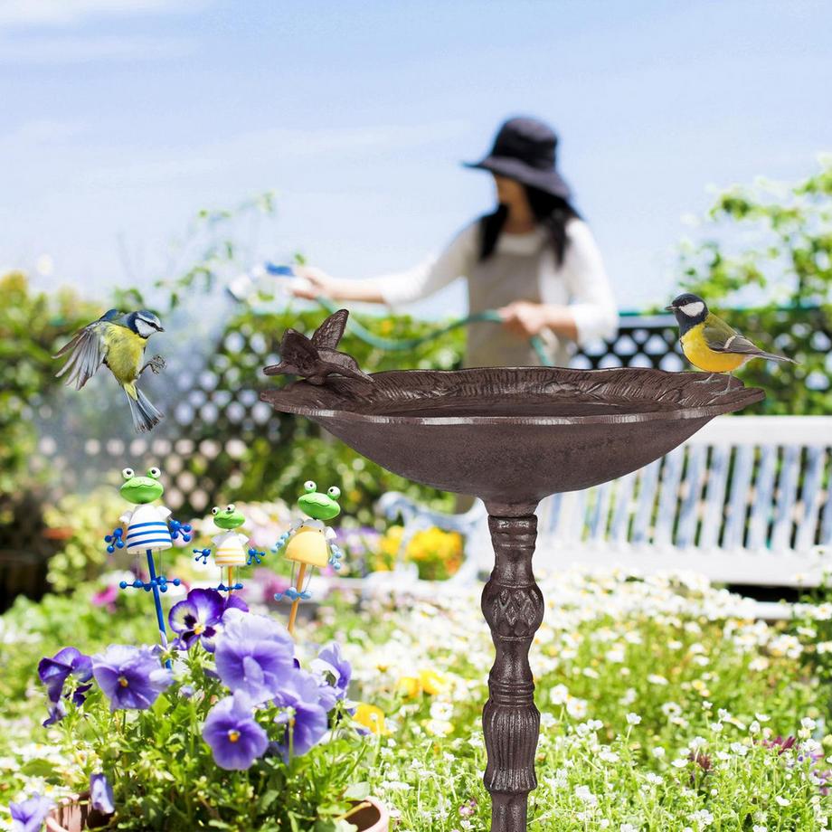 B2X  Großes Vogelbad aus Gusseisen 