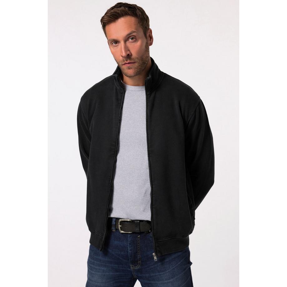 JP1880 Sweatjacke Stehkragen Vintage Look  