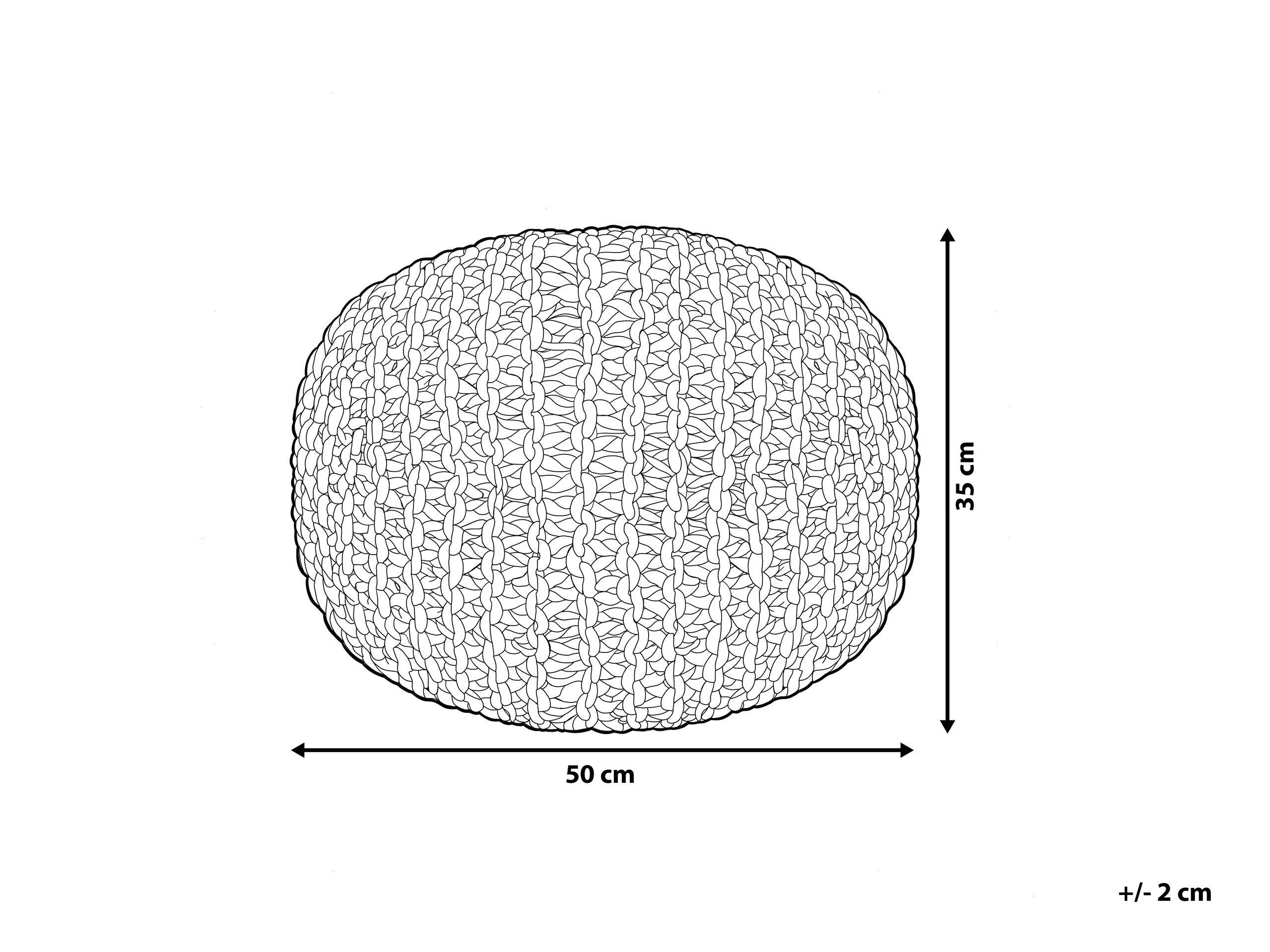 Beliani Ottomana en Cotone Moderno CONRAD  