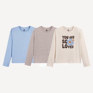 La Redoute Collections  3er-Pack Langarmshirts 