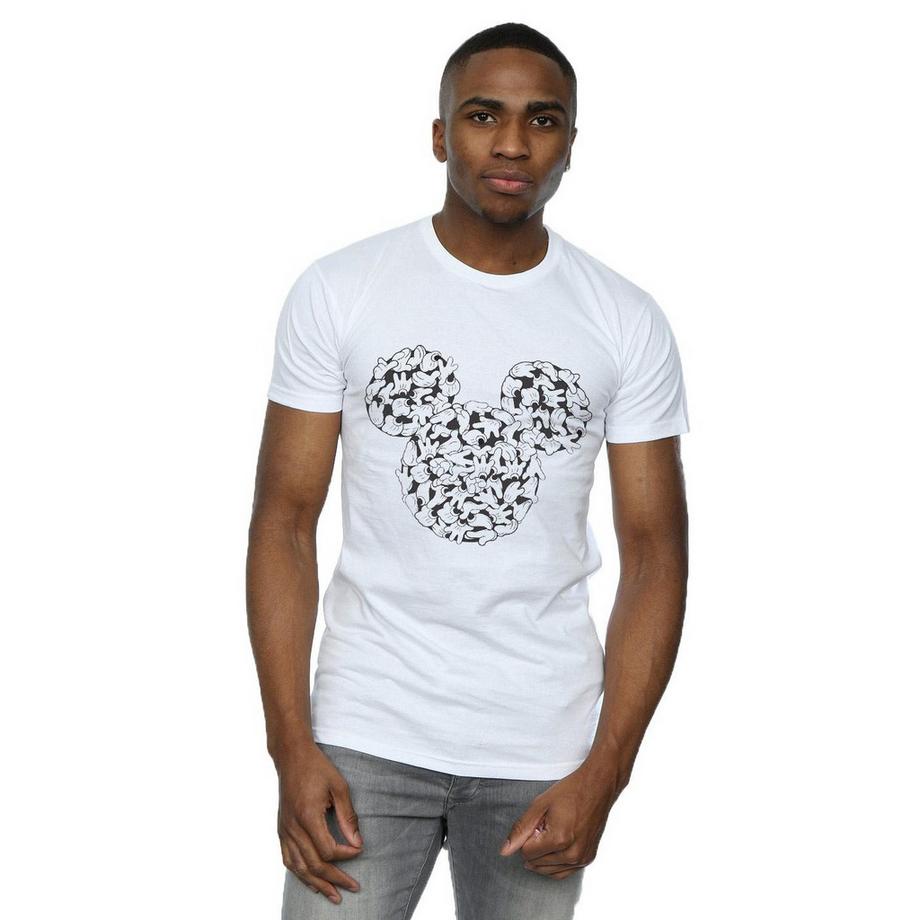 Disney Head Of Hands Bedrucktes T-Shirt  