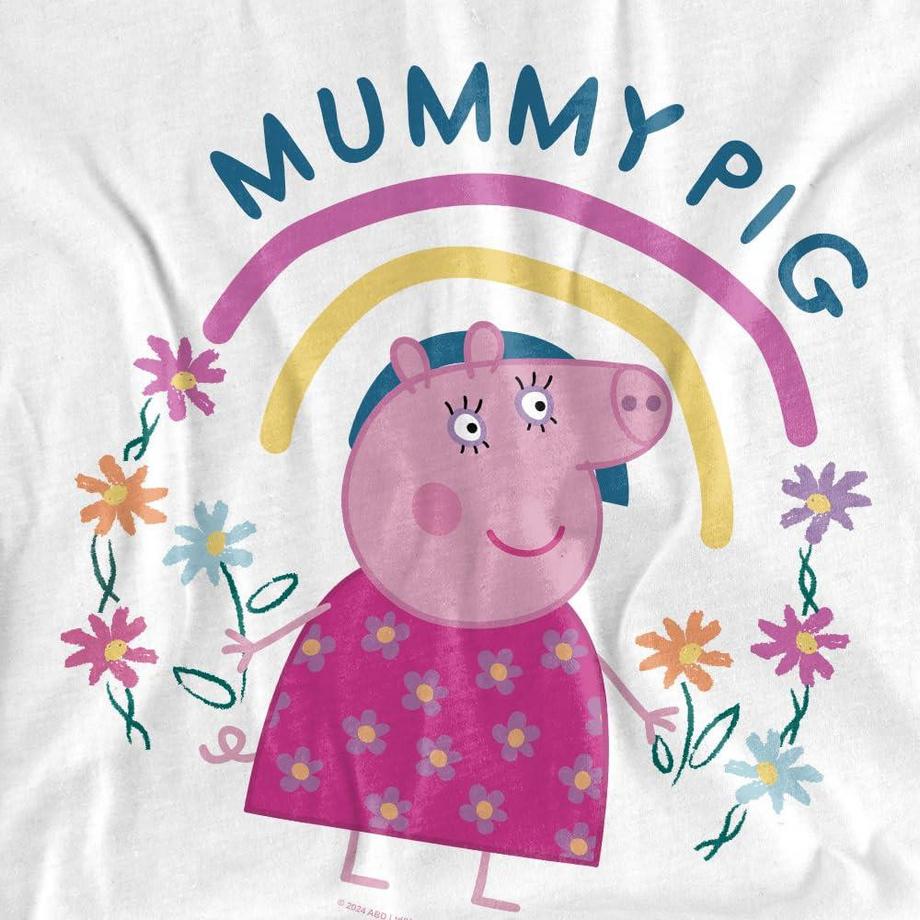 Peppa Pig Mummy Pig Grafikdruck T-Shirt  