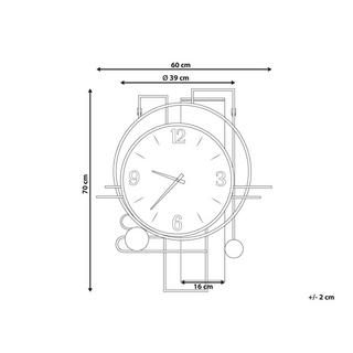 Beliani Wanduhr aus MDF-Platte Klassisch TAVEL  