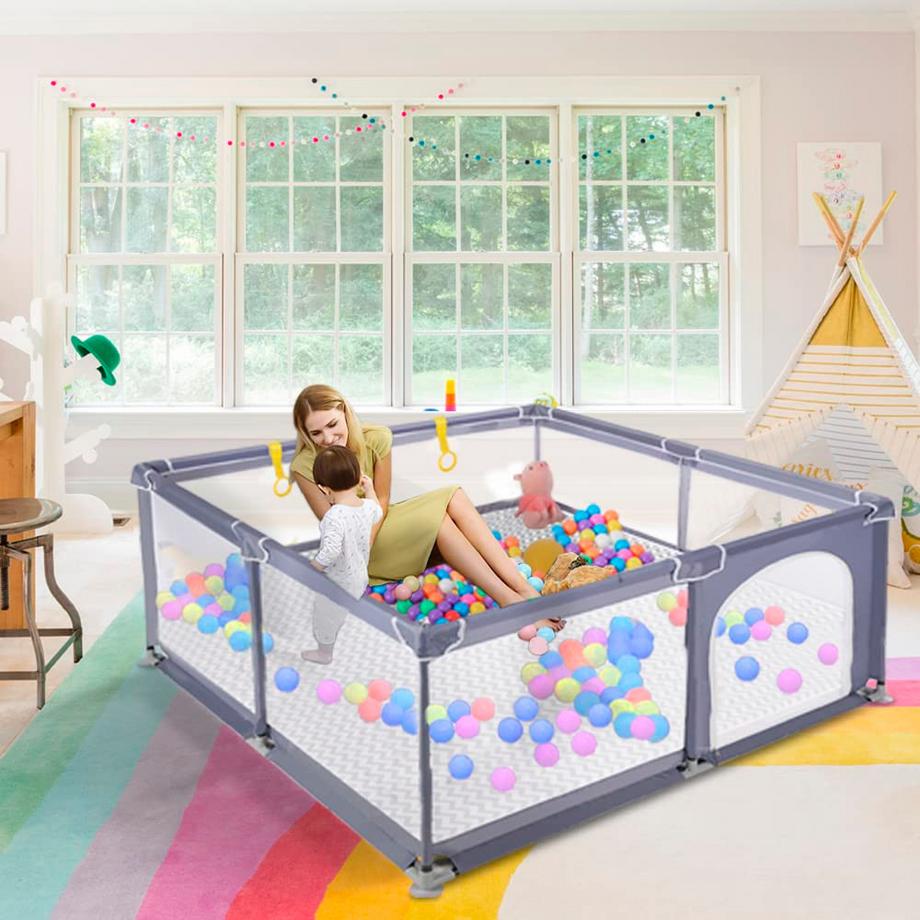 Activity-board  Laufgitter Babyspielmatte Kinderspielmatte Baumwolle gepolstert 