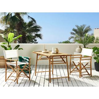 Beliani Table de salle à manger de jardin en Bambou Boho MOLISE  