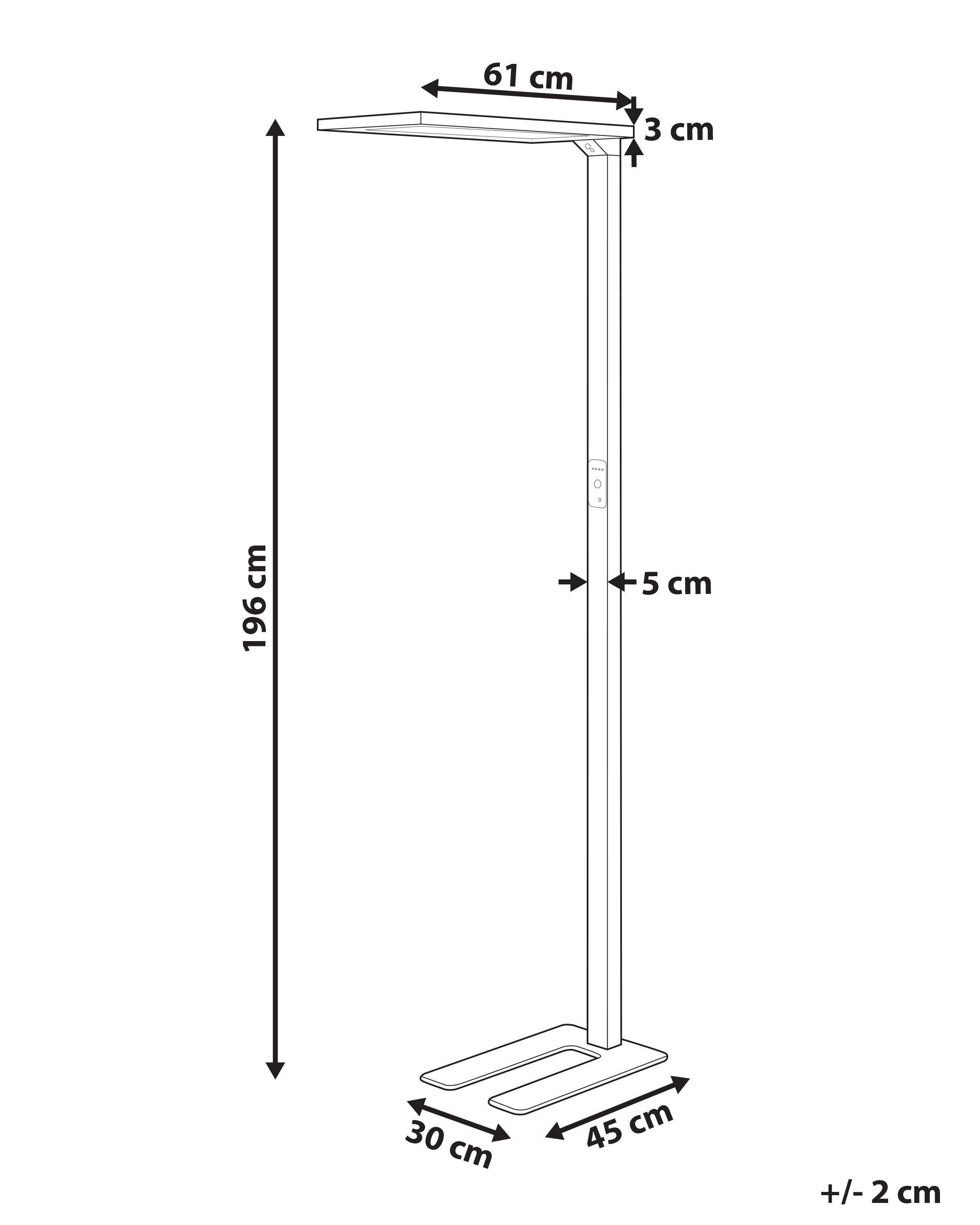 Beliani Lampadaire en Aluminium Moderne ORION  